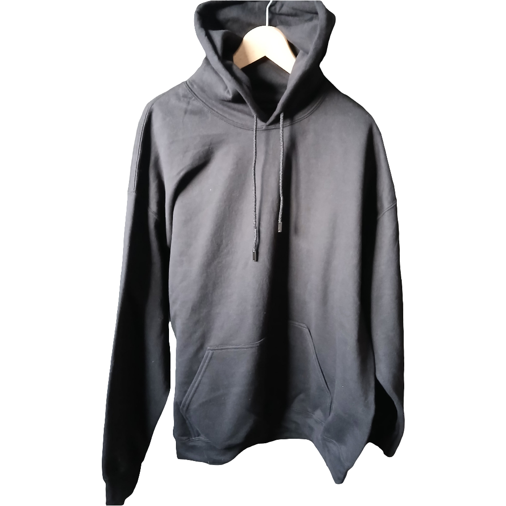 BLACK WITH PINK DESIGN HOODED SWEATSHIRT KIWI CHIPS XL