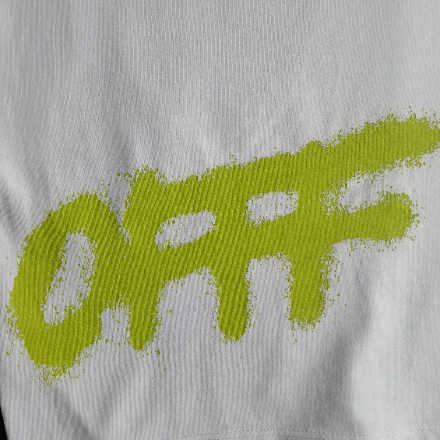 WHITE, OFF WHITE T-SHIRT L