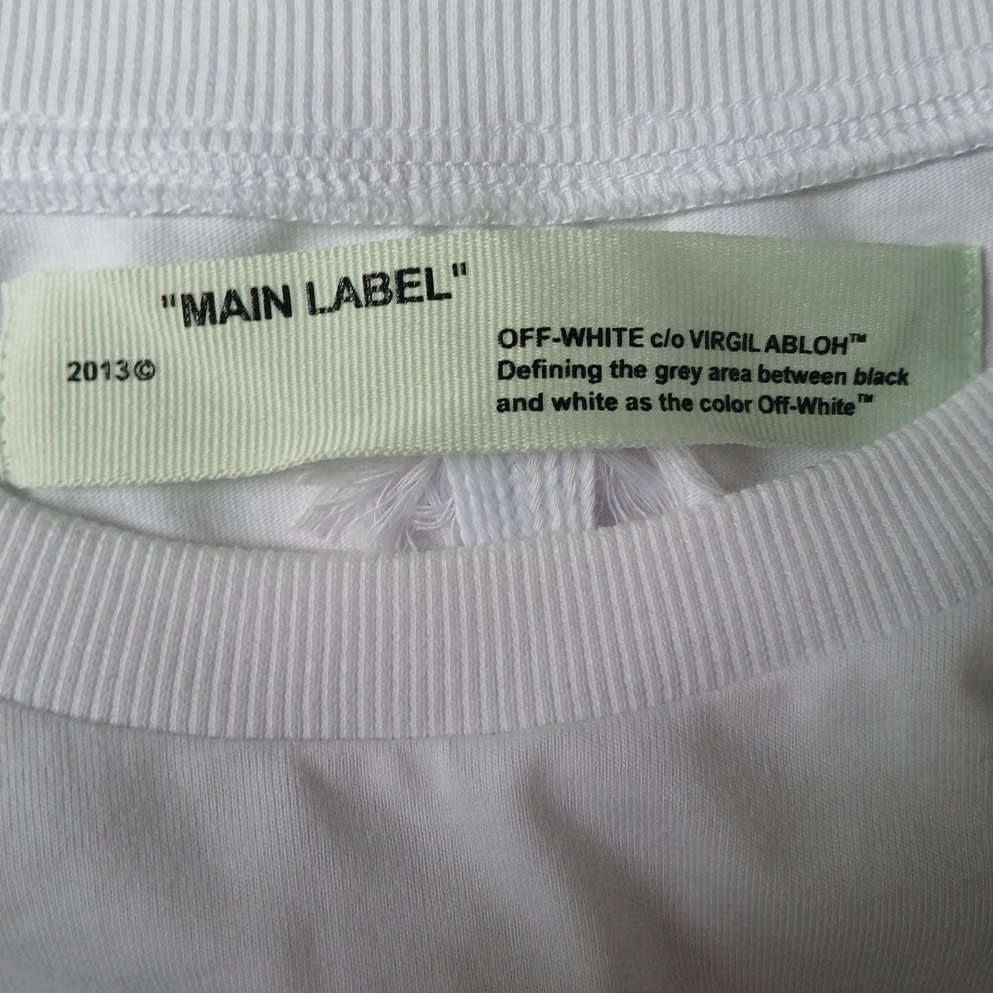 WHITE, OFF WHITE T-SHIRT L